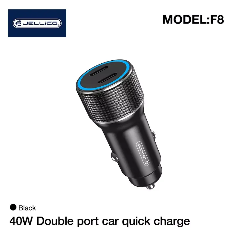 Car charger Jellico F8 40W Dual PD 20W Photo 3
