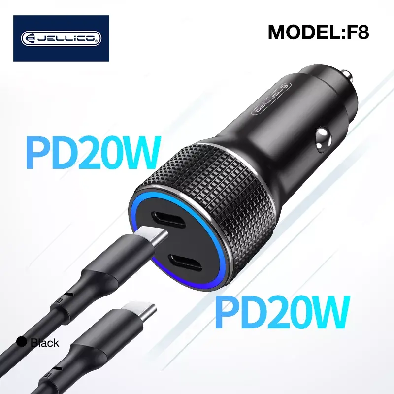 Car charger Jellico F8 40W Dual PD 20W Photo 4