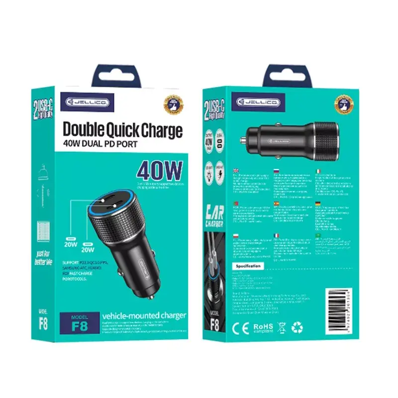 Car charger Jellico F8 40W Dual PD 20W Photo 8