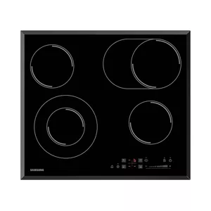 Ceramic built-in hob Samsung CTR164NC01/BOL, 58 cm, 4 zones, touch control, black