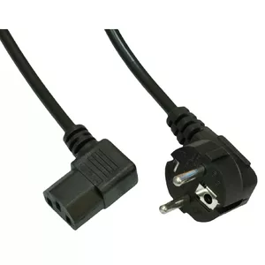 Akyga AK-PC-02A кабель питания Черный 1,5 m CEE7/7 IEC C13