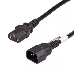 Сетевой кабель Akyga AK-PC-07A — 3 м, C13 (гнездо) на C14 (вилка), чёрный, 10 А, 220 В