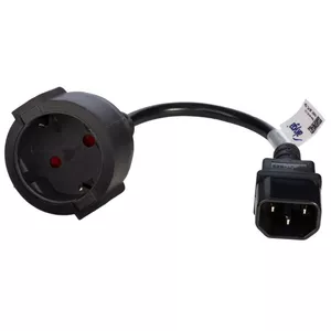 Силовой кабель Akyga AK-PC-10A 0.15 м CEE7/4 штекер к гнезду 250 В 10 А черный