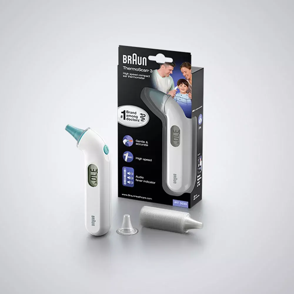 Контактный ушной термометр BRAUN ThermoScan 3 IRT3030 Photo 5