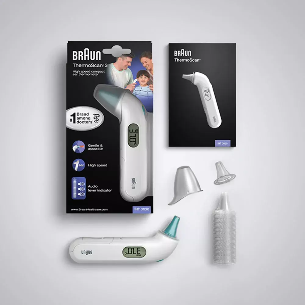 Контактный ушной термометр BRAUN ThermoScan 3 IRT3030 Photo 7