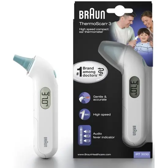 Контактный ушной термометр BRAUN ThermoScan 3 IRT3030 Photo 8