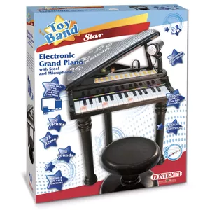 Bontempi Electronic Grand Piano with stool and microphone