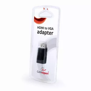 Переходник-кабель Gembird HDMI Type A — VGA D-Sub, чёрный (AB-HDMI-VGA-001)