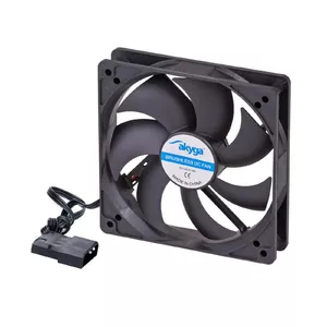Ventilators Akyga AW-12A-BK 12 cm Melns Molex 120x120 mm