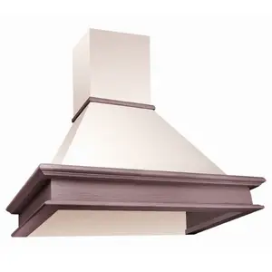 Wall-mounted extractor hood AKPO WK-4 Rustica 60 cm, ducted/recirculating, max 415 m³/h, 102 W motor, wood finish