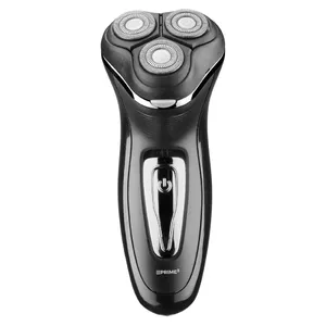 BLAUPUNKT PRIME3 SRS11 роторная мужская бритва с 3 головками и триммером, на батарее, 60 мин работы, нержавеющая сталь, черно‑серебристая