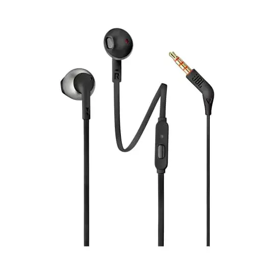 Austiņas JBL Tune 205 BLACK, JBLT205BLK