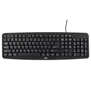 Vadu PS/2 pilna izmēra tastatūra Titanum TK102 — melna, QWERTY US, ciparu bloks