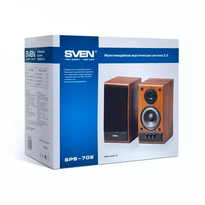 SVEN SPS-702 проводная акустика 2.0 40 Вт Photo 4