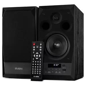 SVEN MC-10 speaker set 50 W, Bluetooth, built-in amplifier, black, 2 satellites