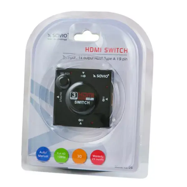 Video slēdzis HDMI Savio CL-26 Photo 2