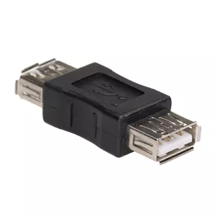USB Type A adapteris Akyga AK-AD-06, USB A uz USB A, melns