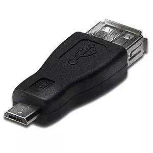 Переходник Akyga AK-AD-08 — USB на USB Micro‑B, чёрный