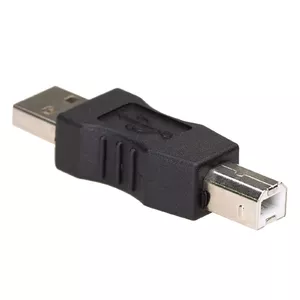 Cable gender changer Akyga AK-AD-29 USB-A to USB-B, nickel-plated contacts, black