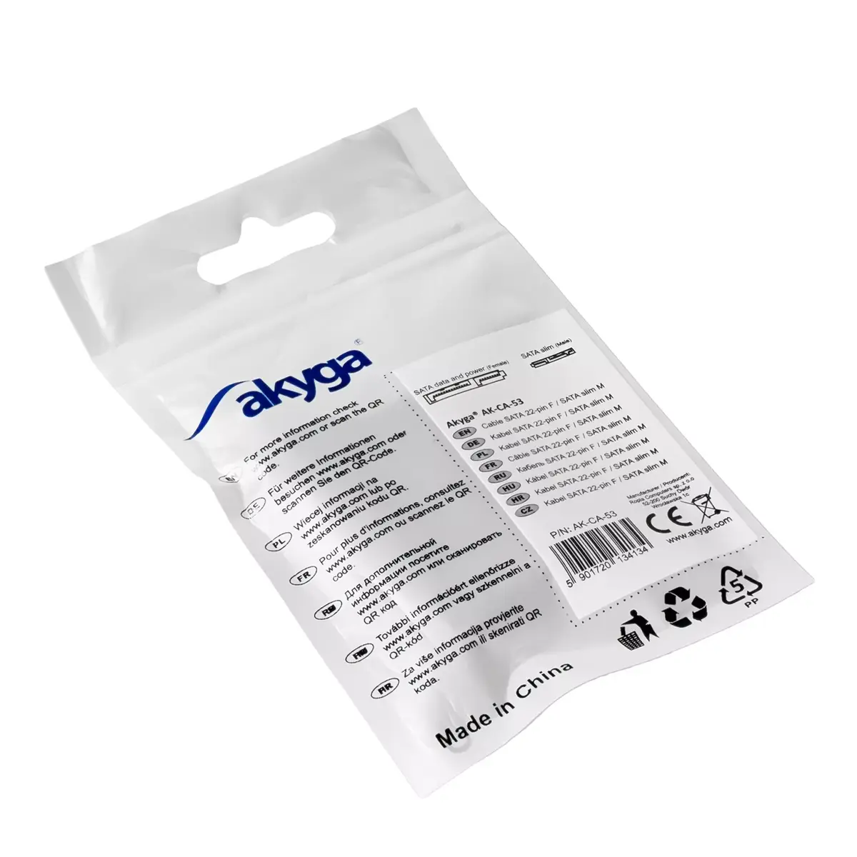Akyga AK-CA-53 SATA to Slim SATA adapter Photo 6