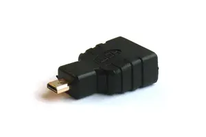 SAVIO CL-17 cable gender changer Micro-HDMI to HDMI, black, gold-plated contacts