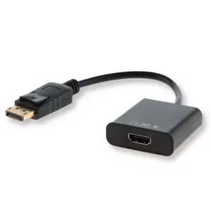 Переходник-кабель SAVIO CL-55 0,2 м — DisplayPort на HDMI Type A, чёрный