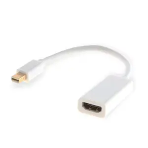 Видеоадаптер SAVIO Mini DisplayPort (штекер) на HDMI Type A (гнездо) 0,2 м, белый