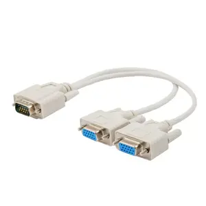 VGA cable SAVIO CL-66 — VGA (D-Sub) to 2× VGA (D-Sub), male, white