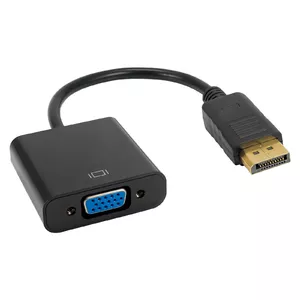 Video adapteris Akyga AK-AD-36 — VGA (D-Sub) uz DisplayPort, 0.15 m, melns