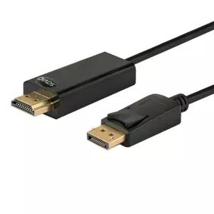 SAVIO video kabelis DisplayPort uz HDMI Type A CL-56, 1,5 m, melns