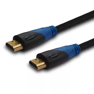 HDMI cable SAVIO CL-02 1.5 m — HDMI 1.4, 4096×2160, ARC, Ethernet, gold-plated contacts