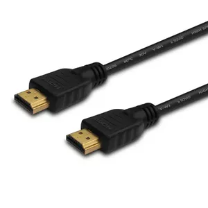 HDMI cable SAVIO CL-06 — 3 m, HDMI Type A male–male, HDMI 1.4, gold-plated contacts, black
