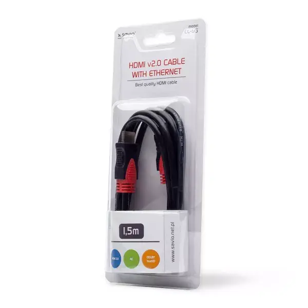 HDMI cable SAVIO CL-95 1.5 m Photo 3