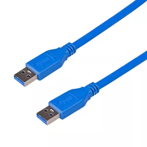 USB A to USB A cable Akyga AK-USB-14, 1.8 m, blue