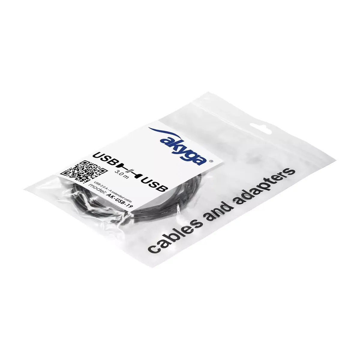 Akyga AK-USB-19 USB A–A kabelis 3 m Photo 3