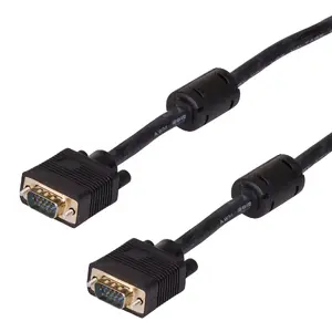 Кабель VGA Akyga AK-AV-09 — 15 м, 2× VGA (D-Sub) с ферритовым фильтром, чёрный