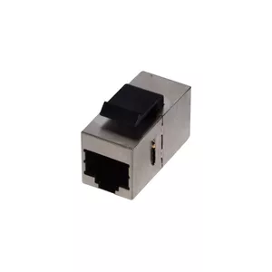 Разъем проводной RJ45 A-LAN WTM18 — прямой женский стальной, серый