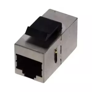 A-LAN WTM20 RJ45 Female Straight Metal Connector, Grey
