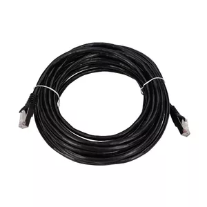 Tīkla kabelis Extralink LAN Patchcord Kat.5e RJ-45 F/UTP 10m Melns