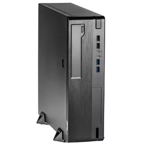 Datora korpuss Akyga AK-502-02BK Midi Tower, melns, atbalsta Mini-ITX/Micro-ATX/Flex-ATX, 2x USB2.0 + 2x USB3.2, 1x 3.5", 1x 2.5"