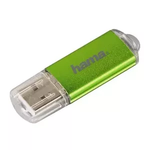 USB флеш-память Hama 64GB USB Type-A 2.0 Зеленая Прозрачная