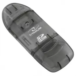 Кардридер Titanum TA101K USB 2.0 — поддержка MMC, MS Duo, MS PRO Duo, RS-MMC, SD, SDHC, xD, черный