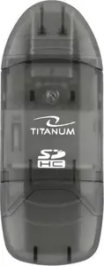 Card reader Titanum TA101K USB 2.0 — supports MMC, MS Duo, MS PRO Duo, RS-MMC, SD, SDHC, xD, Black