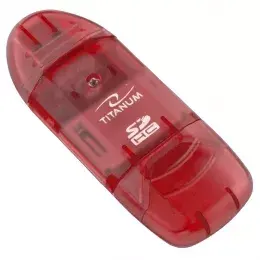 Кард-ридер Titanum TA101R USB 2.0 красный