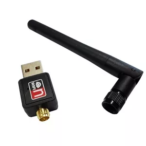 USB Wi‑Fi адаптер SAVIO CL-63, однодиапазонный 2.4 ГГц, 150 Мбит/с, Realtek RTL8188CU, внешняя антенна, USB 2.0