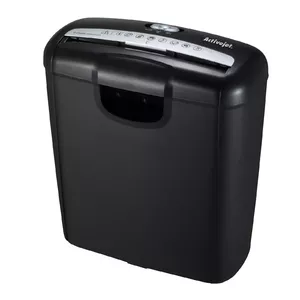 Paper shredder ActiveJet ASH-0601S — strip shredding, 220 mm working width, 10 L basket