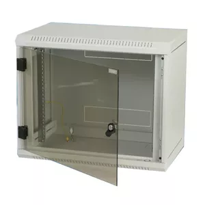 Triton Delta B4S 19" Rack Wall-mount 6U/400 glass door Pie sienas stiprināms statīvs Pelēks