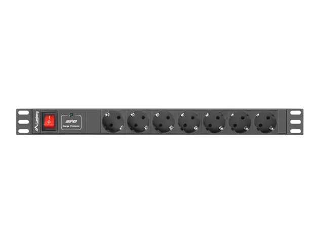 Lanberg PDU-07F-0200-IEC-BK Strāvas sadales bloks 7