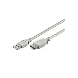 USB A to USB A cable GOOBAY Verl AA 060 HiSpeed 0.6 m Grey