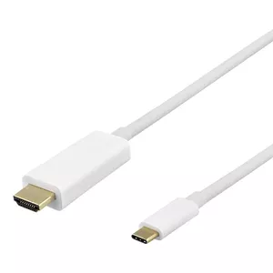 DELTACO USB-C to HDMI cable R00140020 — 1 m, 4K UHD